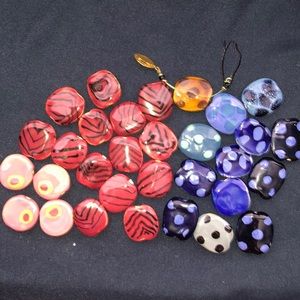 Kazuri hand painted African ceramic beads